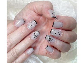 ザ ネイル エビス(The Nail ebisu)/フレンチリボンネイル