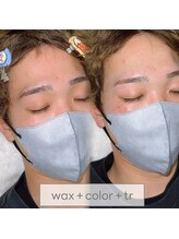 ランド(LAND)/【メンズ】眉wax＋color＋tr