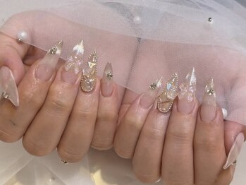 アイネイルズ 四条河原町店(I-nails)/キラキラマグネットフレンチ