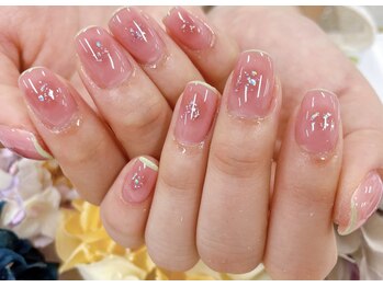 ディーネイル 天王寺(D-nail)/【小山】苺風ネイル☆