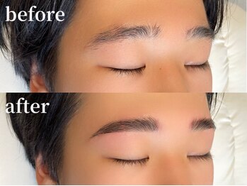 エムズアイブロウ 名古屋栄店(M’sアイブロウ)/メンズHBL★before→after