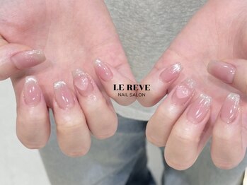 ルレーブ(LE REVE)/チークマグネットフレンチネイル