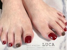 ネイルアトリエルカ(nail atelier LUCA)/W-405 秋色シェラックネイル