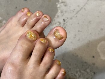 サトリネイルルーム(Satoril..nail room)/honey○*/foot design