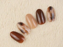 べっ甲風ニュアンスネイル