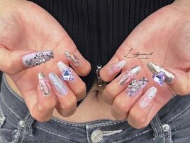 夏にぴったり#ミラーネイル