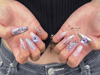 リリー 大阪駅前第一ビル店(Lily)/夏にぴったり#ミラーネイル