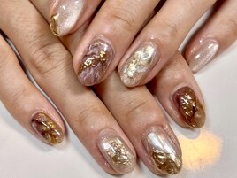 秋のニュアンスネイル