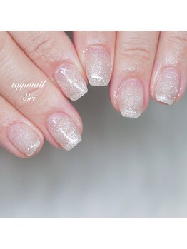 シアーなフラッシュネイル