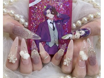 痛ネイル ロングネイル 春