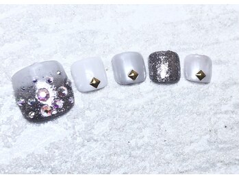 ローズクォーツ(Rose Quartz)/フット定額Aアートコー¥8,000