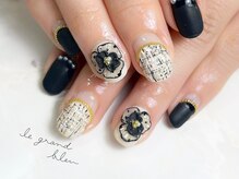 ルグランブルー(le grand bleu)/ツイード×3Dフラワー