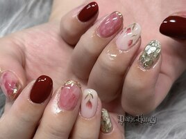 ニュアンスチューリップネイル