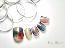ネイル ドゥ 岡山駅前店(Nail Doux)/夏色ドロップフットネイル