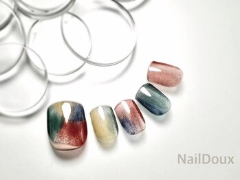 ネイル ドゥ 岡山駅前店(Nail Doux)/夏色ドロップフットネイル