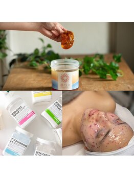 脱毛 ピーリングサロン Mの写真/【八千代緑が丘駅徒歩5分】メイクノリ＆トーンUPに◎天然素材使用＜全顔シュガーリング+保湿静パック付き＞