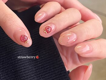 アントレッド(entraide)/大人気strawberry nail