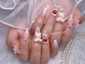 さくらんぼネイルピンクネイル