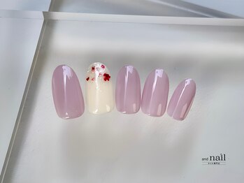 アンドラッシュ アンドネイル 本郷三丁目駅前店(and lash/and nail)/1本アート/定額シンプル