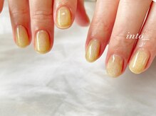 ネイルサロン イントゥ(into_)/イエロー　マグネットワンカラー