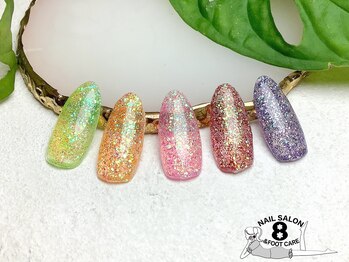 ネイルエイト 新百合ヶ丘(nail8)/フラッシュ×ラメ×グリッター