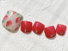 リーチェ ビューティアンドネイルサロン 大名店(Beauty&Nail Salon)/flower foot design