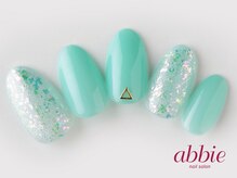 ネイルサロン アビー グランデュオ蒲田店(abbie)/きらきらミント　￥9086
