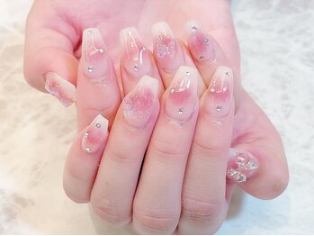 デコール 心斎橋(DECOR)/チークオーロラ蝶ネイル