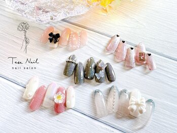 テセネイル(Tese Nail)の写真/【韓国ネイルに特化した新感覚サロン♪】定額韓国ネイル!透明感あるモテカラー+キュートなデザインでウケ◎