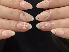 Momo限定Y2Kチーククロムネイル