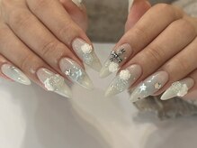 アイ ネイルズ 天神店(I nails)/chrome　rose　￥6500～