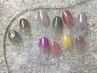 【秋冬カラーグラデーションorワンカラー＋ミラーアート2本】￥4500