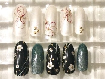 ネイルサロン あかねいろの写真/<丁寧ケア・オフ込>デザイン持ち込みOK◎芸大出身ネイリストが作る繊細でハイセンスなアートで指先に彩りを