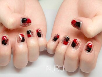 ヌル ネイル 新宿(NURU NAIL)/塗りかけ/ニュアンス/個性派