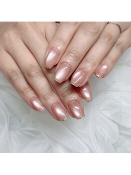 エミーネイル(Amie NAIL)/オークルマグ×ミラーフレンチ