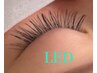 マツエク　LED　140本（フラットセーブル）￥7000　当店施術OFF無料