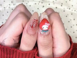 いちごキャラ赤リボン