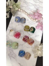 フットネイル親指アート 6500円