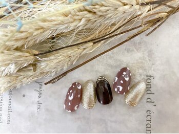 キキネイル 二子玉川(kikinail)/9.10月定額B アニマル柄ネイル