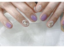 08ネイル(08 nail＆school)/シアーパープル☆