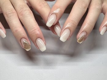 ゴッダスネイル(GODDESS NAIL)/ワンカラー＋アート1本7480円