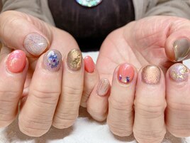 ショートネイル個性派デザイン☆