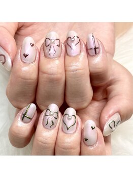 マイオティック ネイル(miotic nail)/ガーリーミラーアート