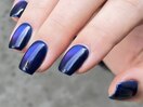 ネイビーのマグネットネイル★