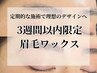 【3週間以内限定】眉毛ワックス¥4000