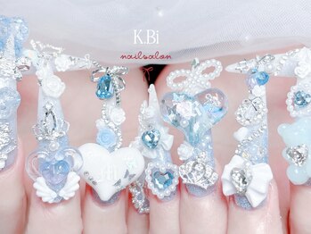 ケビ 池袋東口店(K.Bi)/水色きらきらネイル☆池袋東口