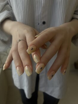 【nail】 you.uの写真/定額デザインコース◆当日の気分でおまかせOK！絶妙な色合わせを調合する、個室の独創ニュアンスネイル