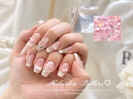 チェックネイル　¥9500
