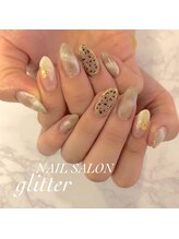 ネイルサロン グリッター(NAIL SALON glitter)/秋マグネットネイル