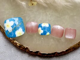 手書きフラワーネイル/Rocher